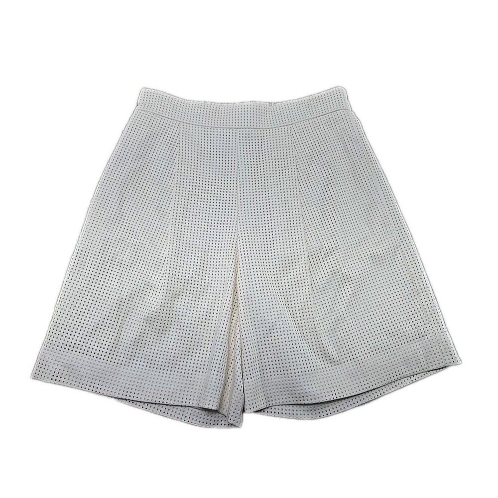 Boss Hugo Boss Women's Pleather high Waisted Shorts Perforated Culottes US 4